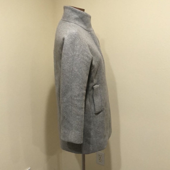 J Crew Pea Coat Peacoat Size 6P 6 Petite Gray Wool Blend - Picture 4 of 11